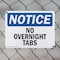Signmission No Overnight Tabs, 10 in W x Rectangle, Plastic OS-2PACK-NS-P-710-L-14719 - alternate 5